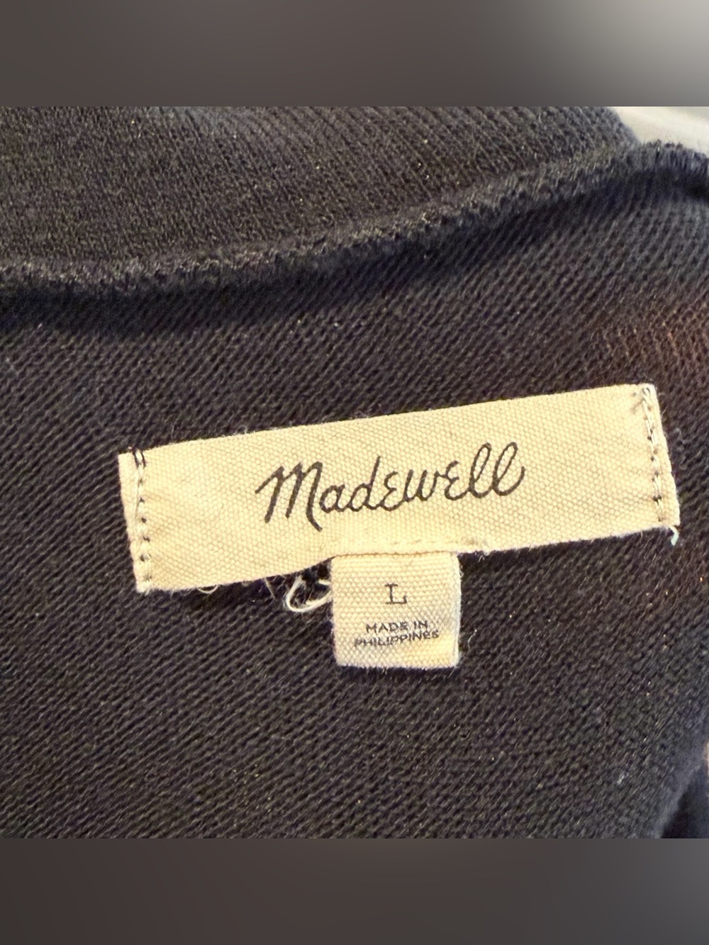 Madewell Black Turtleneck Long Sleeve Bodysuit Adjustable Sz L - Picture 3 of 5